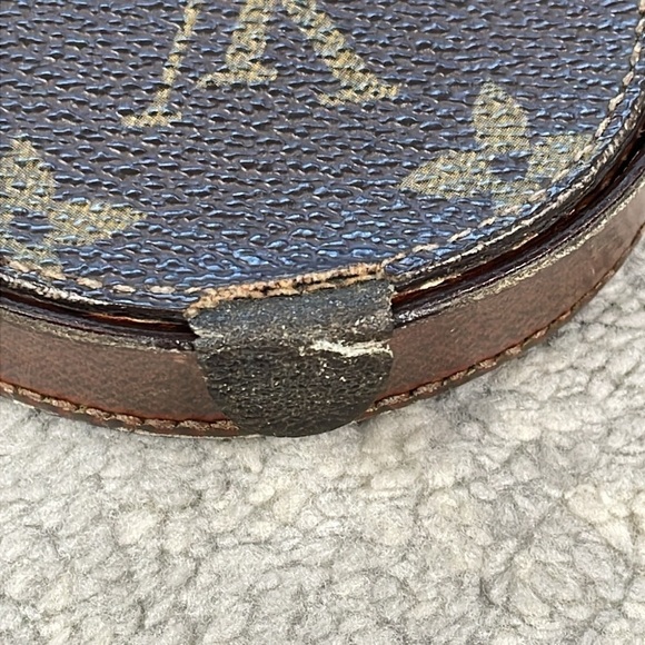 Vintage Louis Vuitton Porte Monnaie Cubetto Brown Monogram Coin Case Rounded - Picture 5 of 17